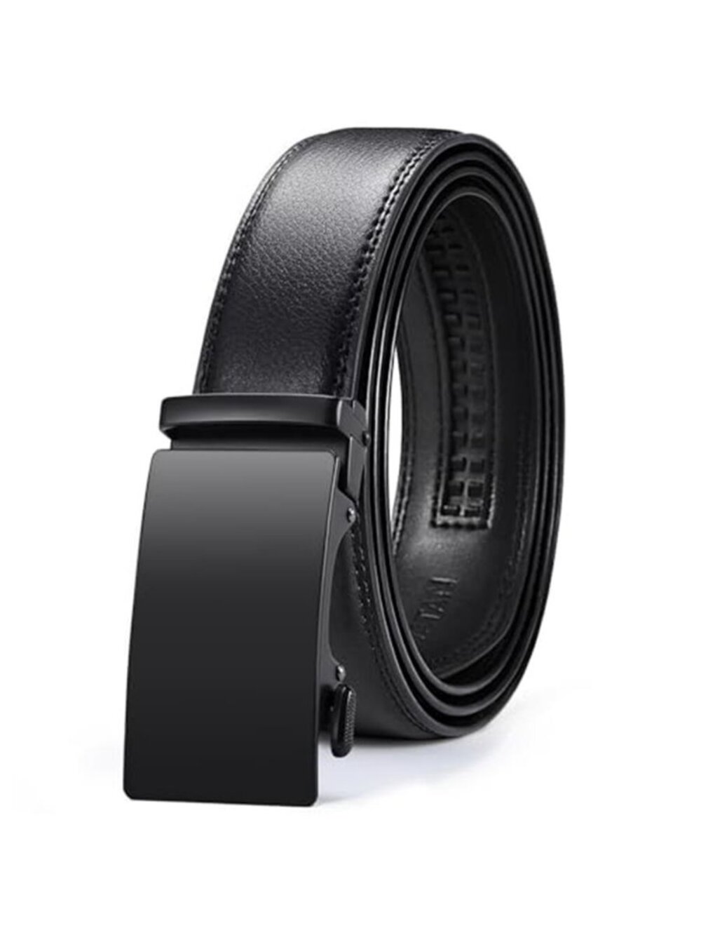 VATAN Men's Belt Leather Ratchet Belt for Men Dress Casual Every Day with